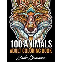 Los mejores  - 100 Animals: An Adult Coloring Book with Lions- Elephants- Owls- Horses- Dogs- Cats- and Many More!